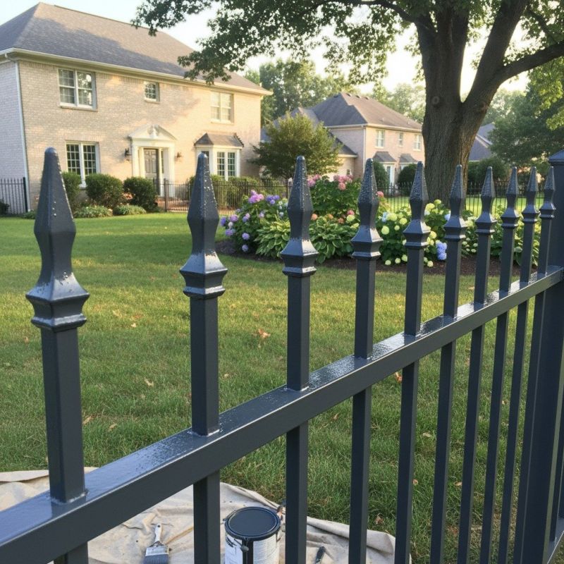 Metal Fence Painting